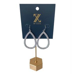 Zaxie Cubic Zirconia Tear Drop Earrings Brand New Free Shipping